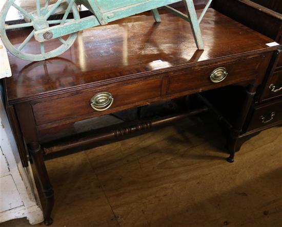Mahogany 2-drawer sofa table